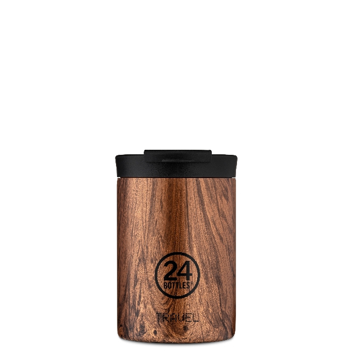 24bottles travel tumbler pm sequoia wood