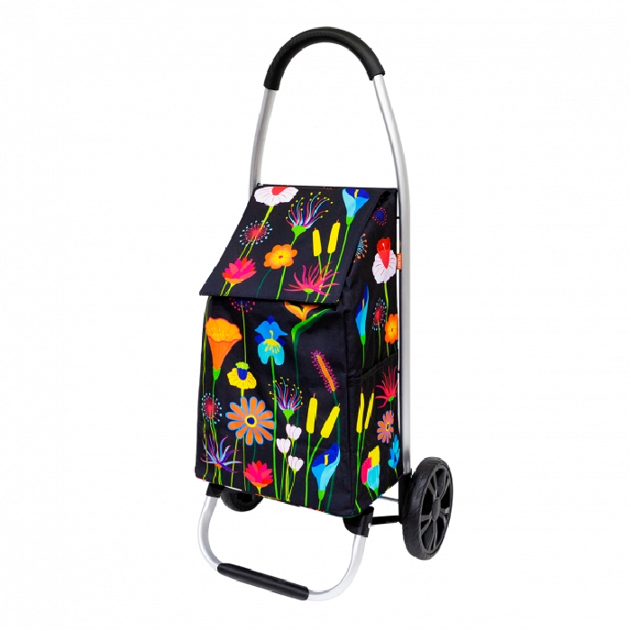 Pylones caddie trolly jardin fleuri