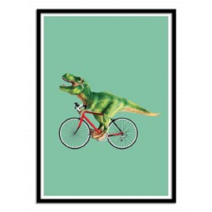 Wall edition poster t rex bike 