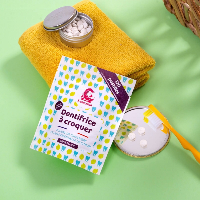 Lamazuna dentifrice a croquer citron