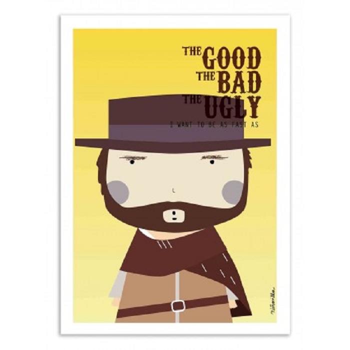 Wall edition poster the good the bad the ugly ninasilla 