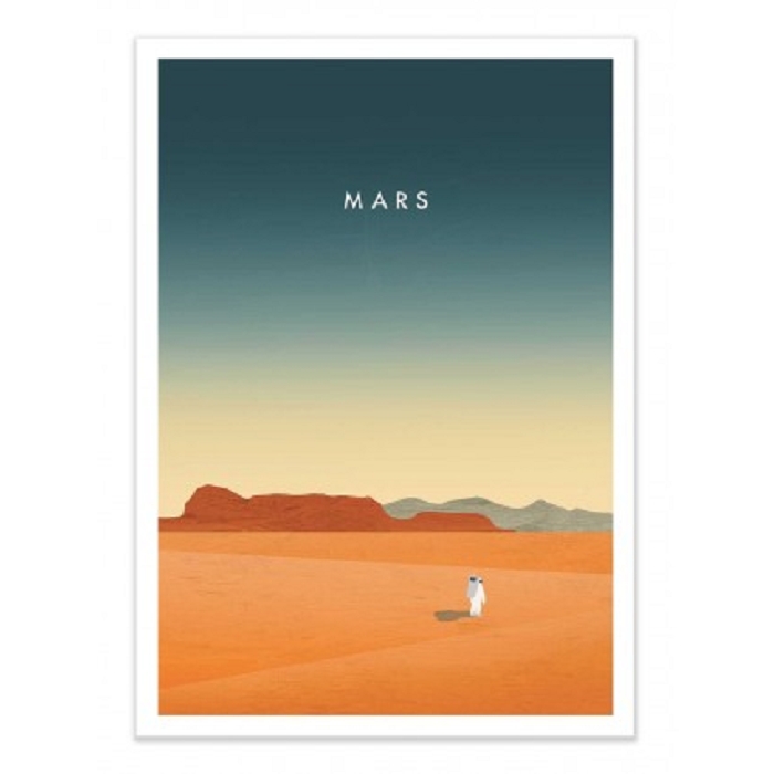 Wall edition poster mars katinka reinke 