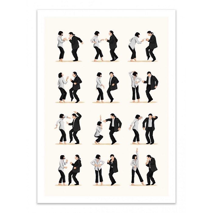 Wall edition poster pulp fiction dancing 