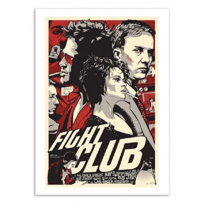 Wall edition poster fight club 