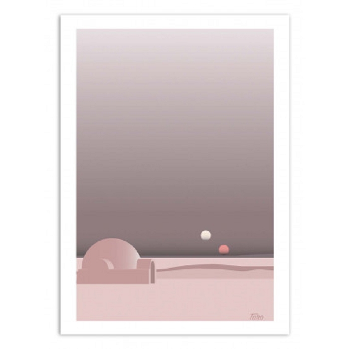 Wall edition poster tatooine 