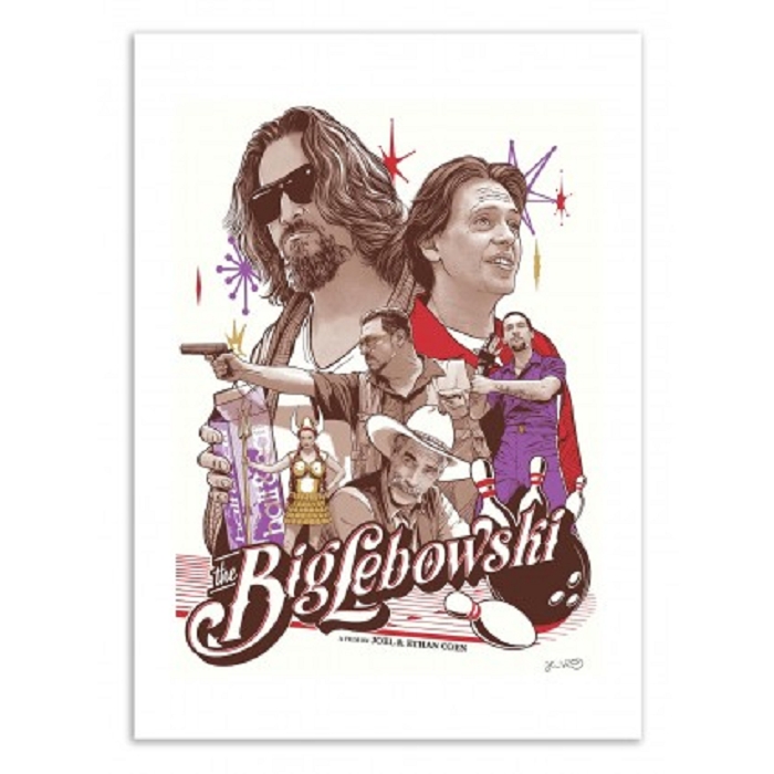 Wall edition poster big lebowski joshua budich 