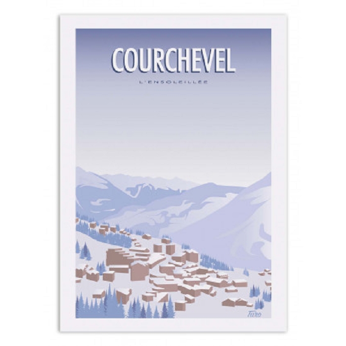 Wall edition poster courchevel 