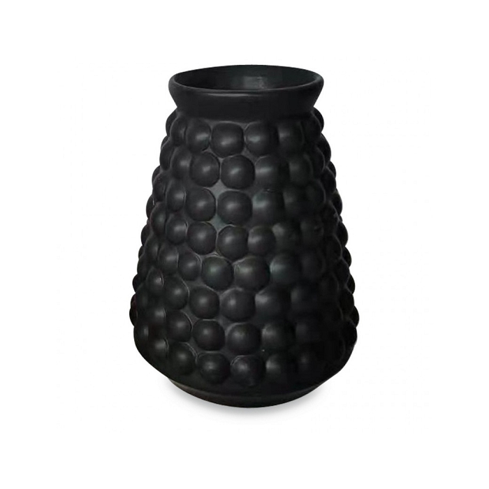 Opjet vase ceramic point noir