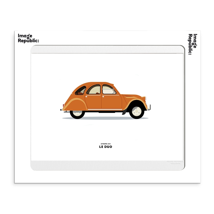 Image republic poster duo 2cv orange2865701_2