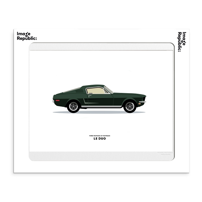 Image republic poster duo mustang gt fastback 2866301_2