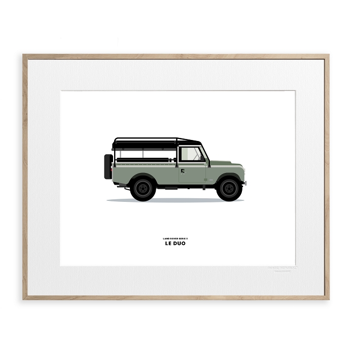 Image republic poster duo land rover gris