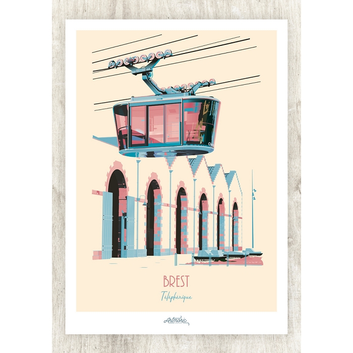 Artmoric affiche et carte postale poster brest 