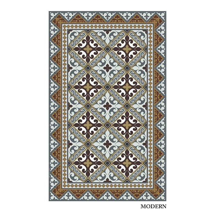 Beija flor tapis tiles xlrunner 80*195 flor de lis