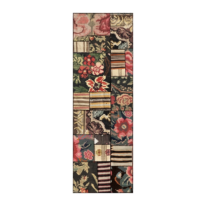 Beija flor tapis flatwoven large ru 60*180 kilim