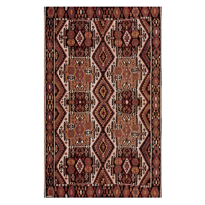 Beija flor tapis flatwoven large ru 60*180 kilim