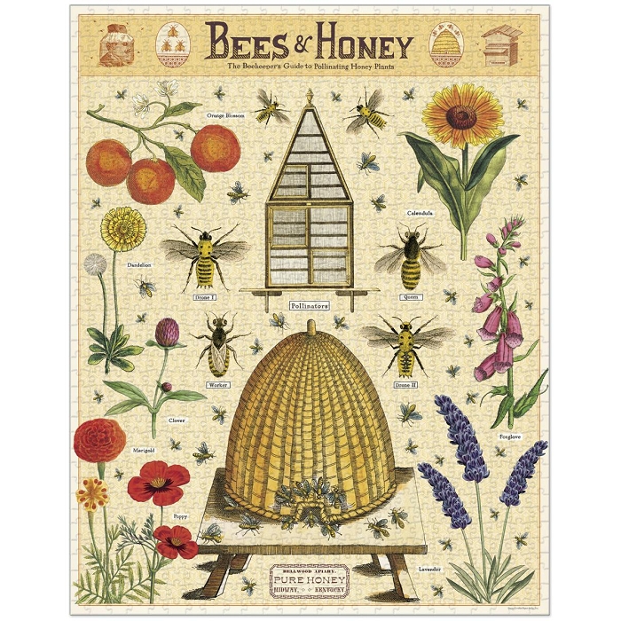 Letterbox puzzle 1000pc bees honey 3031301_2