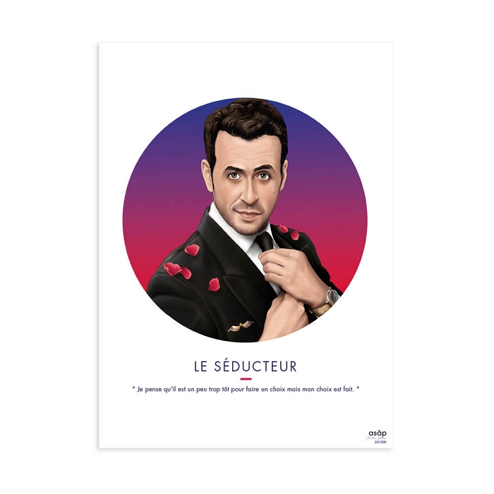 Asap creative studio affiche le seducteur bleu