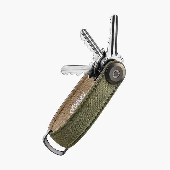 Orbitkey key organiser leather waxed canvas