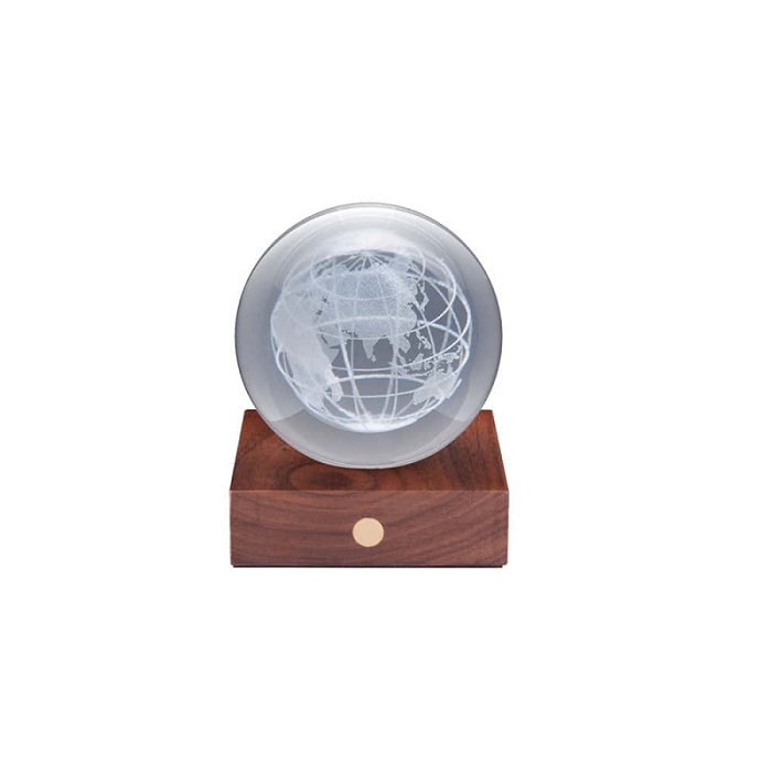 Gingko amber crystal light world globe3068602_2