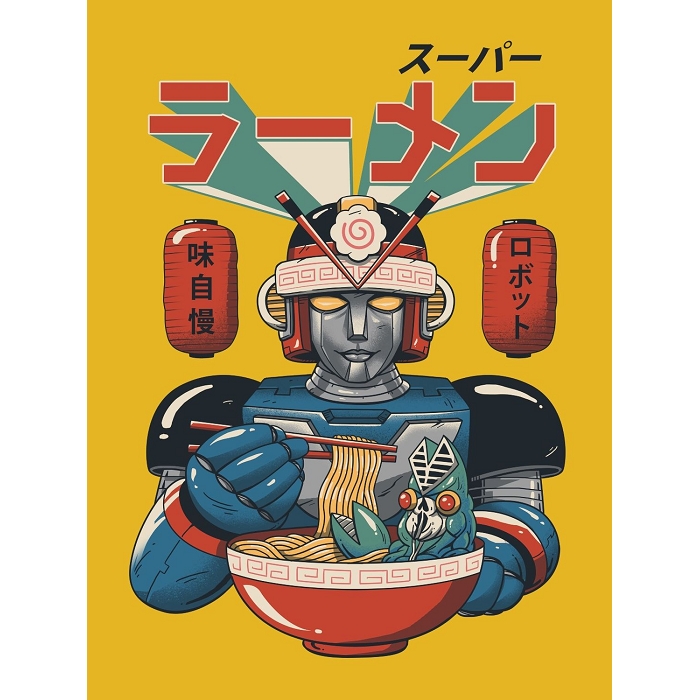 Blueshaker poster ramen robot 