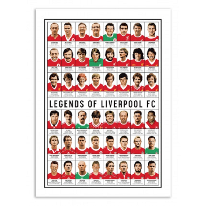 Wall edition poster legends liverpool 