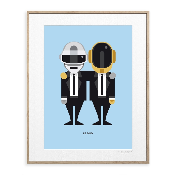 Image republic poster 22x22 duo daft punk 