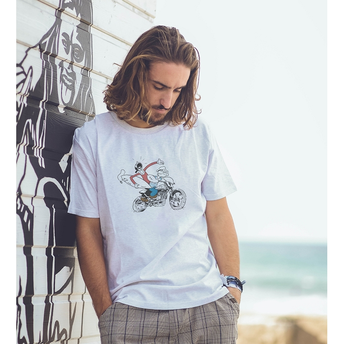 Ocean park tee shirt homme popeye olive rider5021401_2