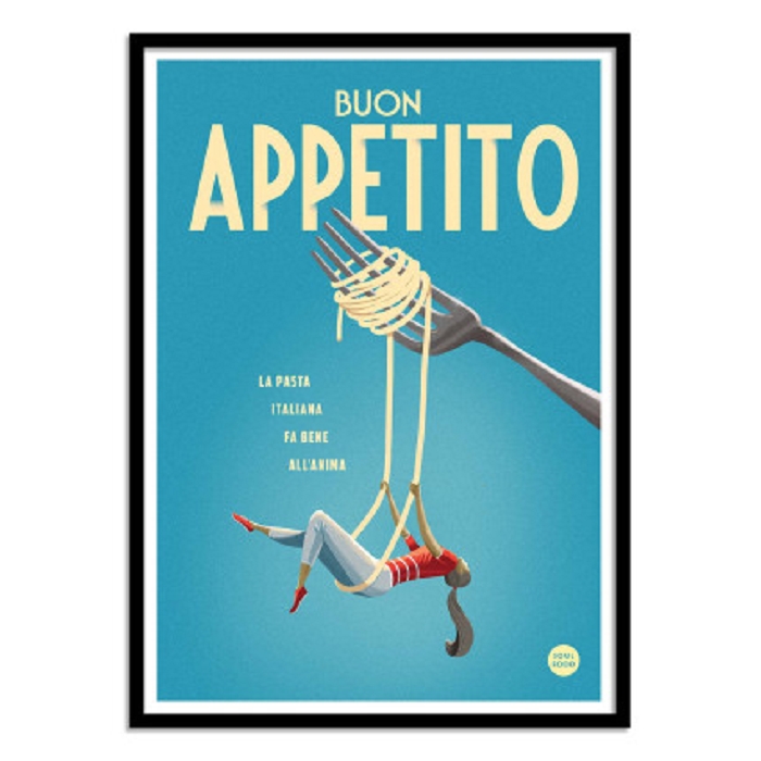 Wall edition poster buon appetito 