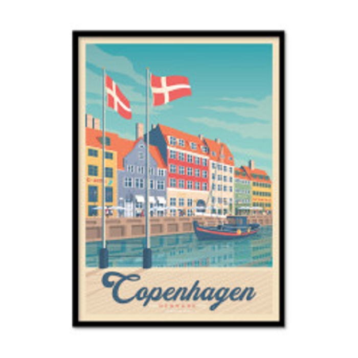 Wall edition poster copenhagen 