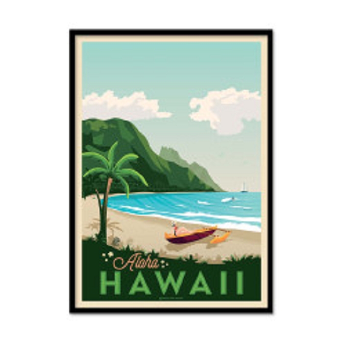 Wall edition poster olahoop hawaii 