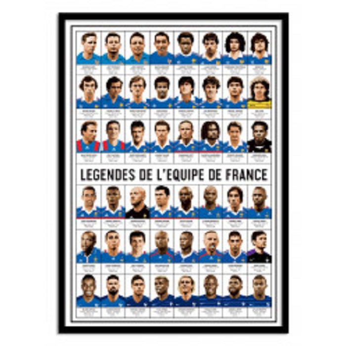 Wall edition poster legende de l equipe de france 