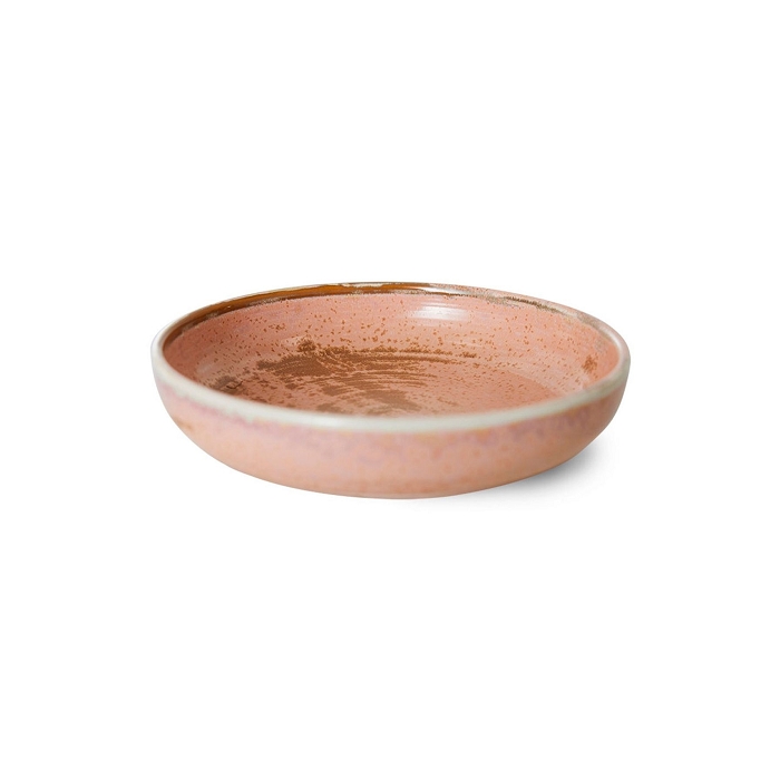 Hk living chef ceramics deep plate l rustic pink5032202_2