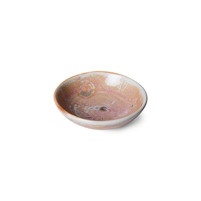 Hk living chef ceramics small dish rustic pink