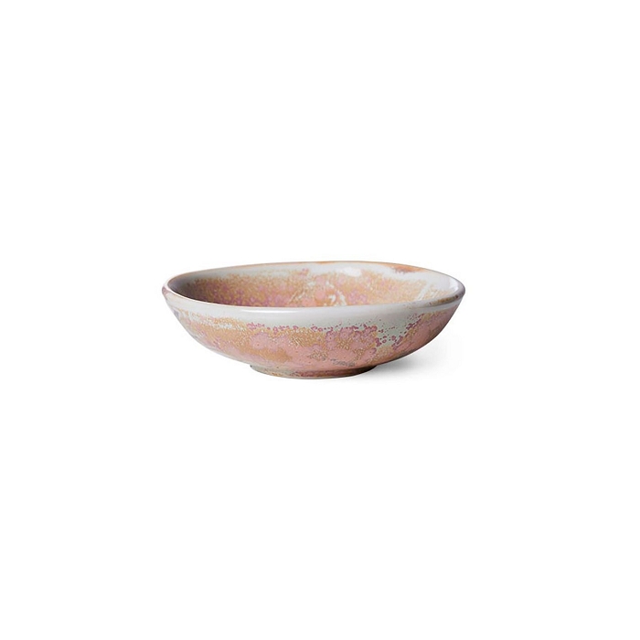 Hk living chef ceramics small dish rustic pink5032402_2
