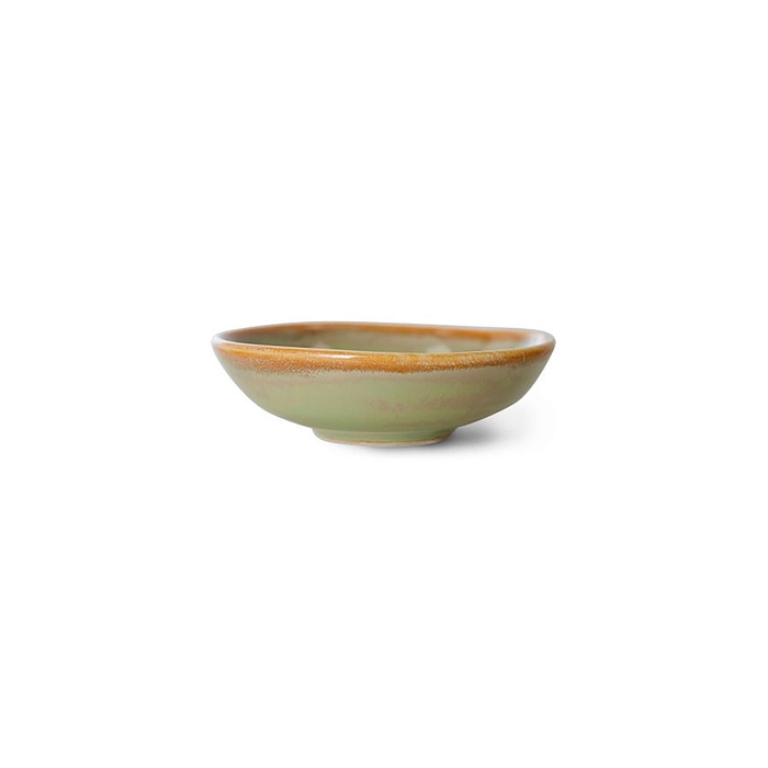 Hk living chef ceramics small dish moss