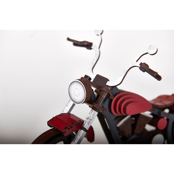 Agent paper motocyclette en bois 5039601_4