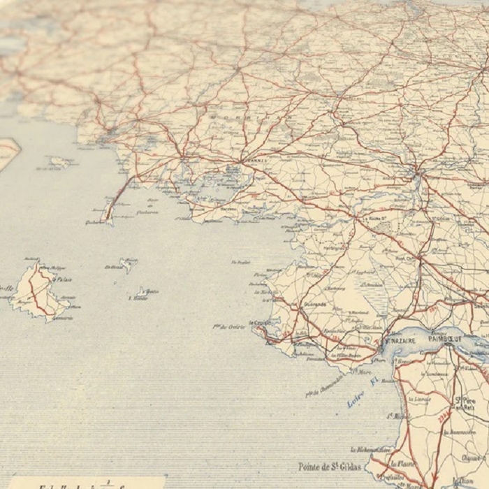 Cartopolo bazeek carte bretagne a velo 1898 50x70 5054301_2