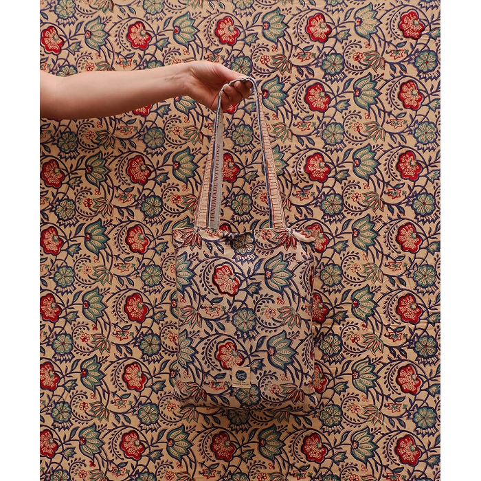 Doing goods blue emma single throw in totebag 