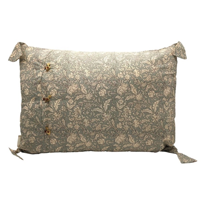 Boncoeurs coussin 40*60 flower vert de gris